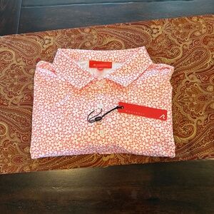 Redvanly Men’s XL Coral Pierre Performance Polo MSRP $110
